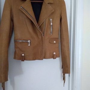 Barbara Bui Fringed Leather Jacket